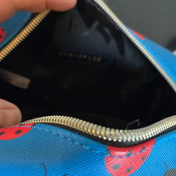 Dabney Lee Blue Ladybug Cosmetic Bag - Picture 4 of 5